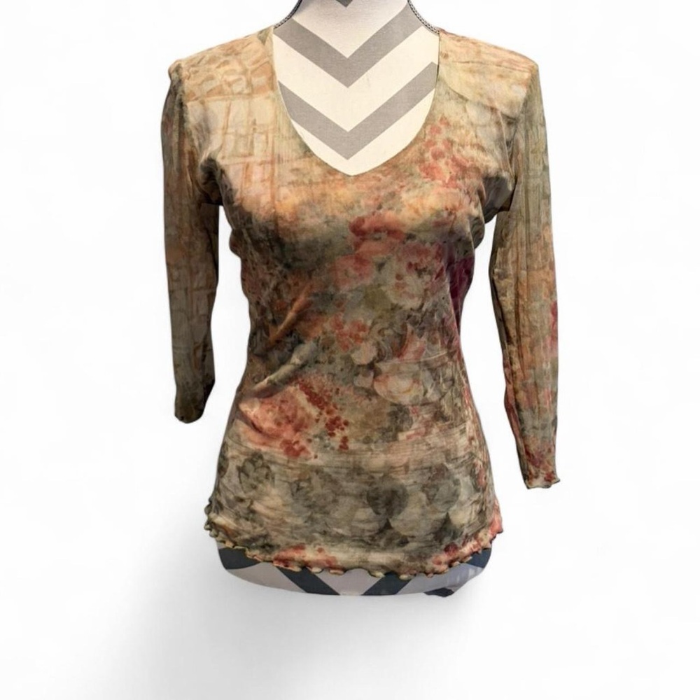 Therapy Mesh Floral Top